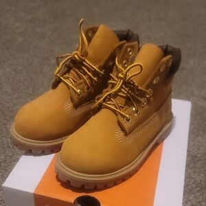 Timberland Kids Tan Lace-Up Boots